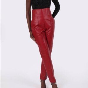 Alexandre Vauthier High Waisted Leather Pants